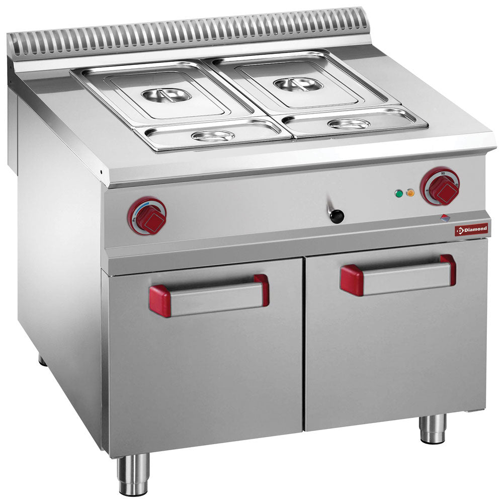 Diamond Elektro-Bain-Marie  8x GN 1/3-150mm, offener Unterschrank