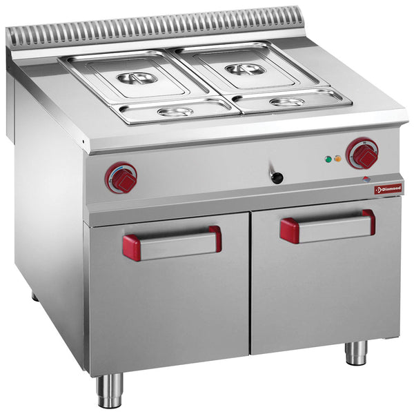 Diamond Elektro-Bain-Marie  8x GN 1/3-150mm, offener Unterschrank