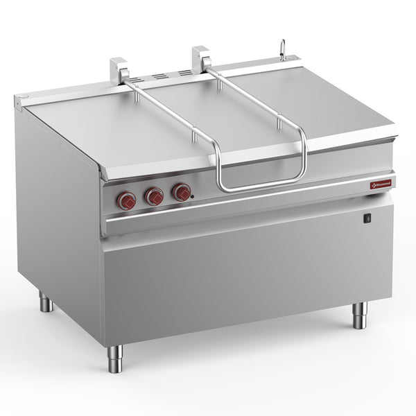 Diamond Elektro-Kippbratpfanne, Becken aus Edelstahl 120 Lit., auf Unterbau