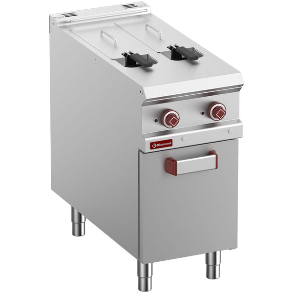 Diamond Elektro-Fritteuse 2 Becken 8 Lit., auf Unterschrank