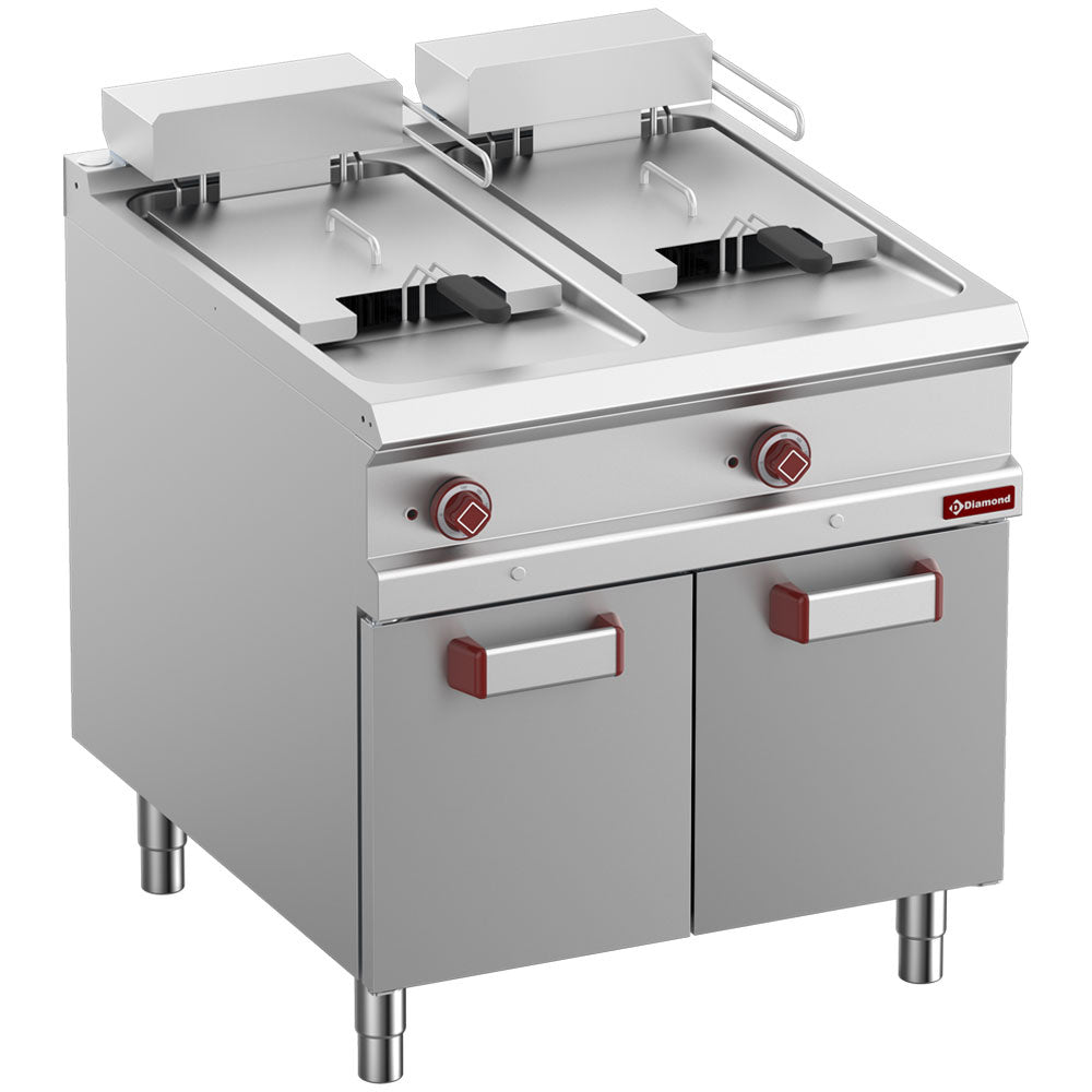 Diamond Elektro-Fritteuse 2 Becken 18 Lit., auf Unterschrank