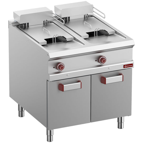 Diamond Elektro-Fritteuse 2 Becken 18 Lit., auf Unterschrank