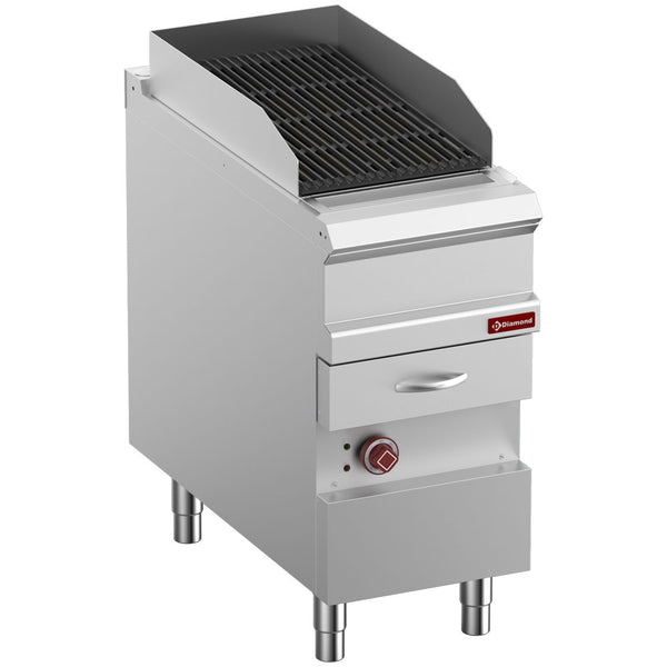 Diamond Elektrischer Dampfgrill, "doppelseitiger" Gusseisenrost, Modul 1/2