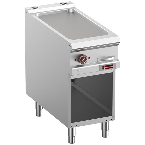 Diamond Elektro-Grillplatte, glatt, Modul 1/2, offener Unterbau