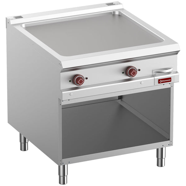 Diamond Elektro-Grillplatte, glatt, Modul 1/1, offener Unterbau