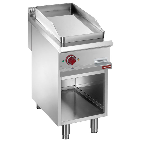 Diamond Elektro-Grillplatte, glatt, Modul 1/2, offener Unterbau