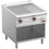 Diamond Elektro-Grillplatte 2/3 glatt & 1/3 gerillt, Mod 1/1, offener Unterbau