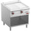 Diamond Elektro-Grillplatte 2/3 glatt & 1/3 gerillt, Modul 1/1, offener Unterbau