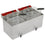 Diamond Elektro Tischfriteuse 2x 12 Liter + Ablasshahn
