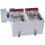 Diamond Elektro Tischfriteuse 2x 8 Liter + Ablasshahn