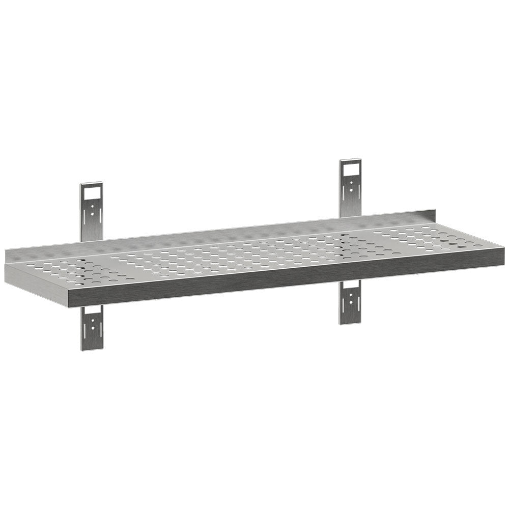 Diamond Perforiertes Wandregal mit 2 Konsolen und 2 Wandschienen