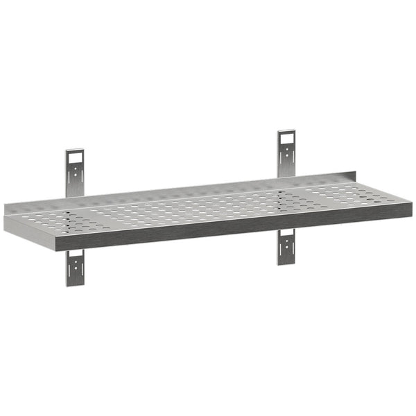 Diamond Perforiertes Wandregal mit 2 Konsolen und 2 Wandschienen