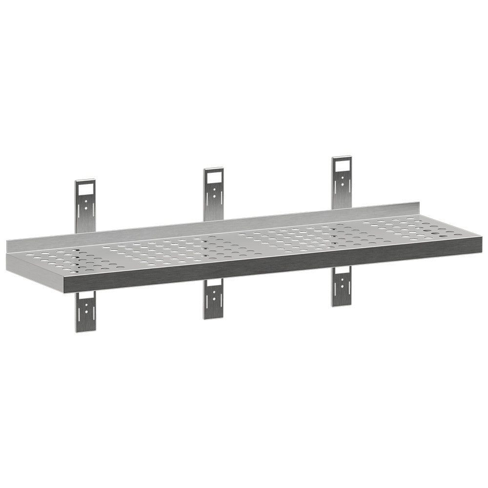 Diamond Perforiertes Wandregal mit 3 Konsolen und 3 Wandschienen