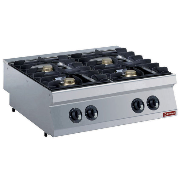 Diamond Gasherd 4 Brenner, 4x 5,5 kW -TOP-