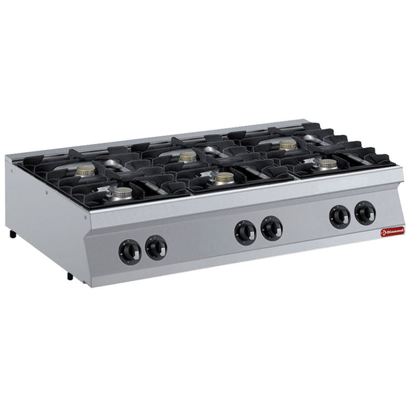 Diamond Gasherd 6 Brenner, 6x 5,5 kW -TOP -