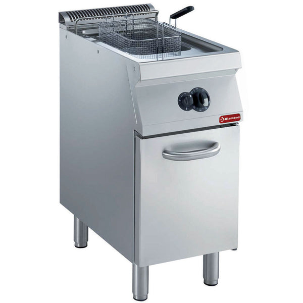 Diamond Gas Friteuse, Becken in "Y" Form, 15 L, externer Brenner, auf Unterbau