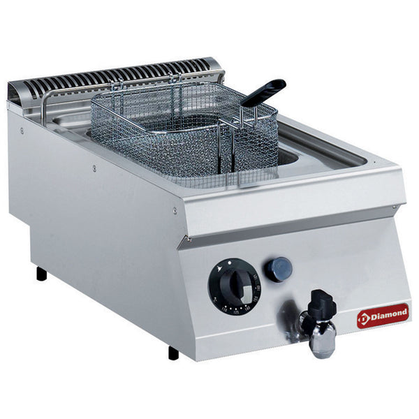 Diamond Gas Friteuse, Becken in "Y" Form, 7 Liter, externer Brenner -TOP-