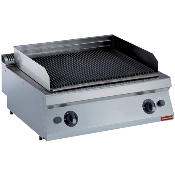 Diamond Gas Lavasteingrill, Grillfläche aus Gusseisen 1 Mod. -TOP-