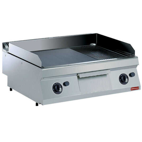 Diamond Gas Grillplatte, 2/3 glatt, 1/3 gerillt -TOP-