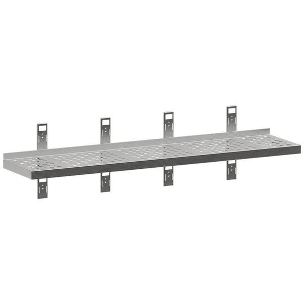 Diamond Perforiertes Wandregal mit 4 Konsolen und 4 Wandschienen