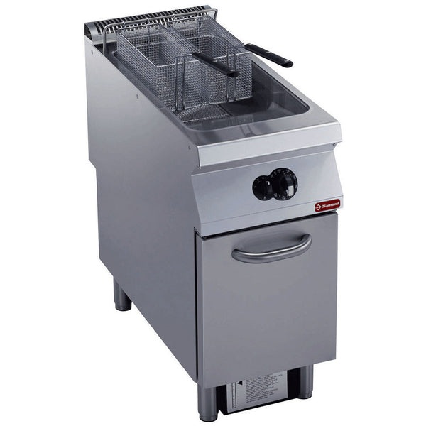 Diamond Gas Friteuse 1 Becken "Y" 23 L, externe Brenner, auf Unterschrank