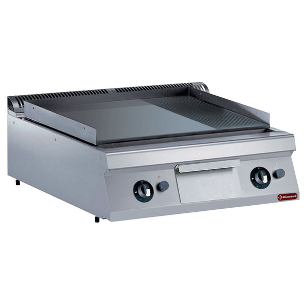 Diamond Gas Grillplatte 2/3 glatt und 1/3 gerillt -TOP-