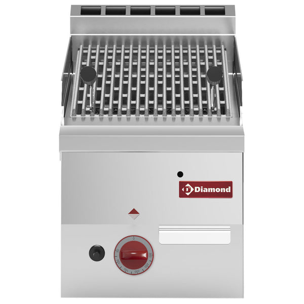 Diamond Gas Lavasteingrill mit Rost aus Gusseisen -Top-