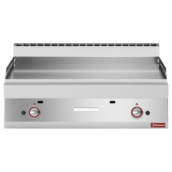 Diamond Gas Grillplatte, EXTRA BREIT glatt