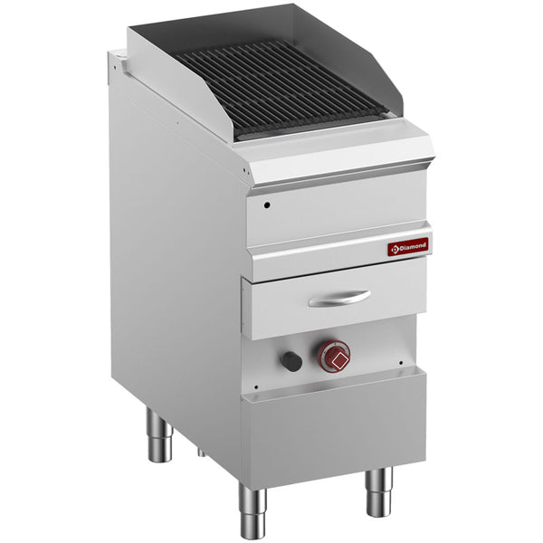 Diamond Gas Dampfgrill, "doppelseitiger" Gusseisenrost, Modul 1/2