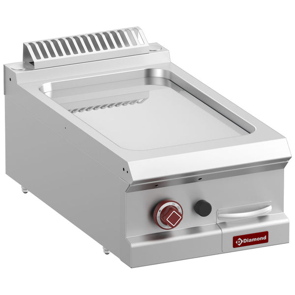 Diamond Gas-Grillplatte, glatt, hartverchromt, Modul 1/2 -Top-