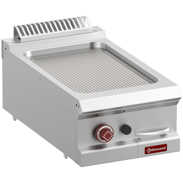 Diamond Gas-Grillplatte, gerillt, Modul 1/2 -Top-