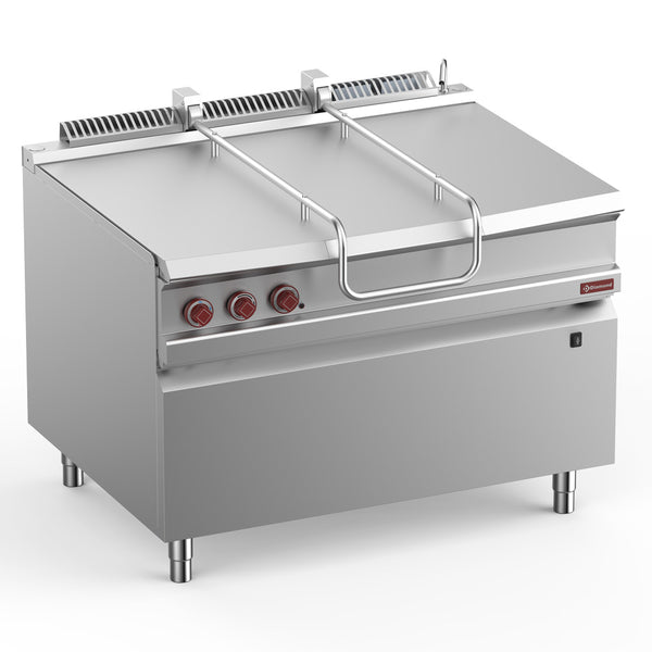 Diamond Gasbetriebene Sautépfannen, schwenkbar, Beck aus Edelstahl 120 Lit. auf Möbel
