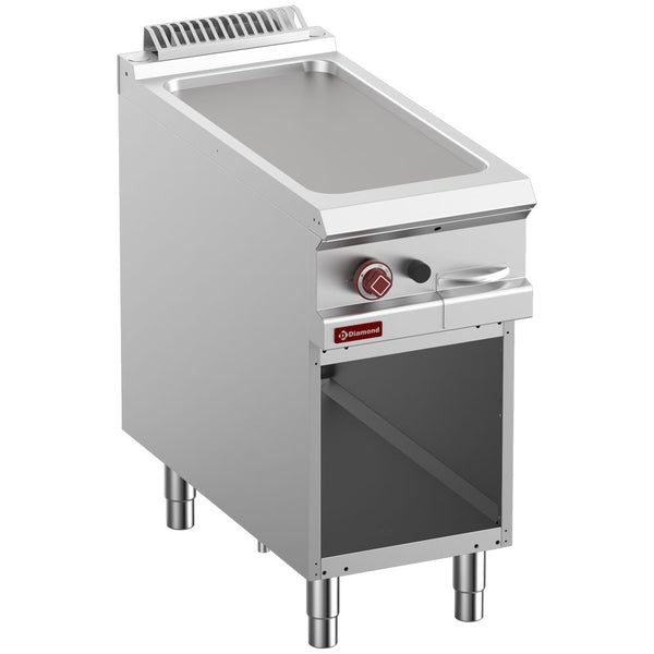 Diamond Gas Grillplatte glatt module 1/2, auf offenem Unterschrank