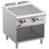 Diamond Gas-Grillplatte, glatt,  Gasmodul 1/2, offener Unterbau