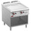 Diamond Gas-Grillplatte, glatt, verchromt,  Gasmodul 1/2, offener Unterbau
