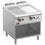 Diamond Gas-Grillplatte 2/3 glatt & 1/3 gerillt, Mod. 1/1, offener Unterbau