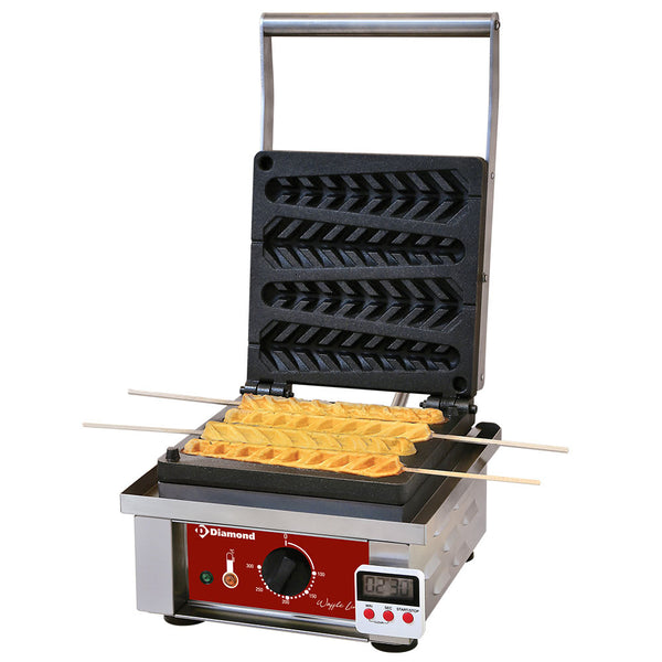 Diamond Elektrisches Waffeleisen "Ähre am Stiel" 4 Stk.+ Timer