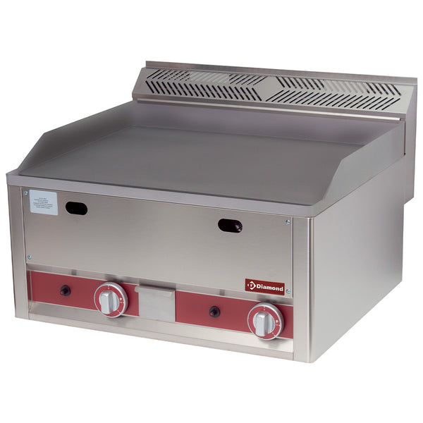 Gas Grillplatte, doppelt, glatt -Top-