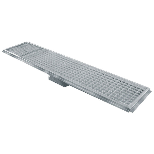 Diamond Bodenrinne aus Edelstahl 600x300, seitlicher Ausgang