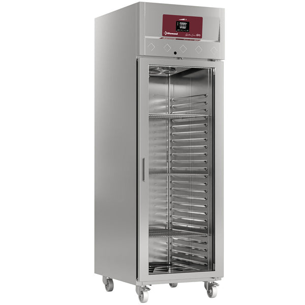 Diamond Umluftkühlschrank  700 Liter, 1 Glastür (GN 2/1), Auf Rädern