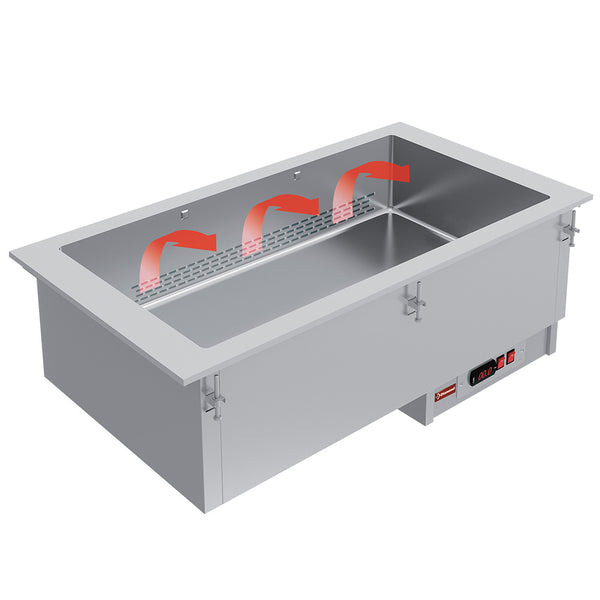 Diamond Element Bain-Marie 5x GN 1/1 - ausgetrocknet - belüftete