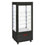 Diamond Vitrine 4 Seiten  T° positiv, 5 Regale aus Glas, belüftet, 480 Lit., SCHWARZ