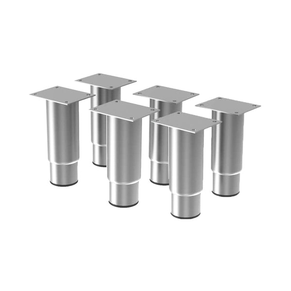 Diamond Set mit 6 verstellbaren Edelstahlfüßen (h.125mm)