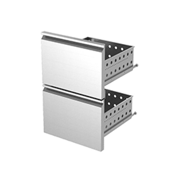 Diamond Edelstahl-Schubladenblock-Kit (1/2 + 1/2) x KBR…