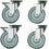 Diamond Kit 4 Rollen, 2 mit Bremse