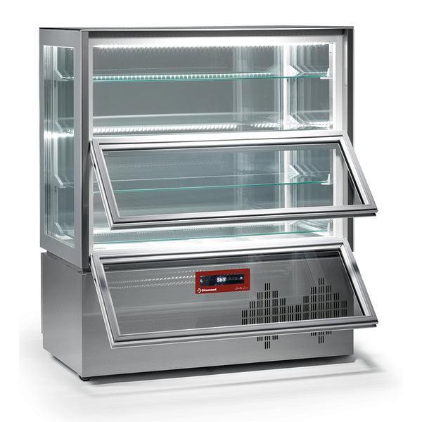 Diamond Vitrine "Volle" Vitrine, 4 Ebenen, 2 Türen, belüftet
