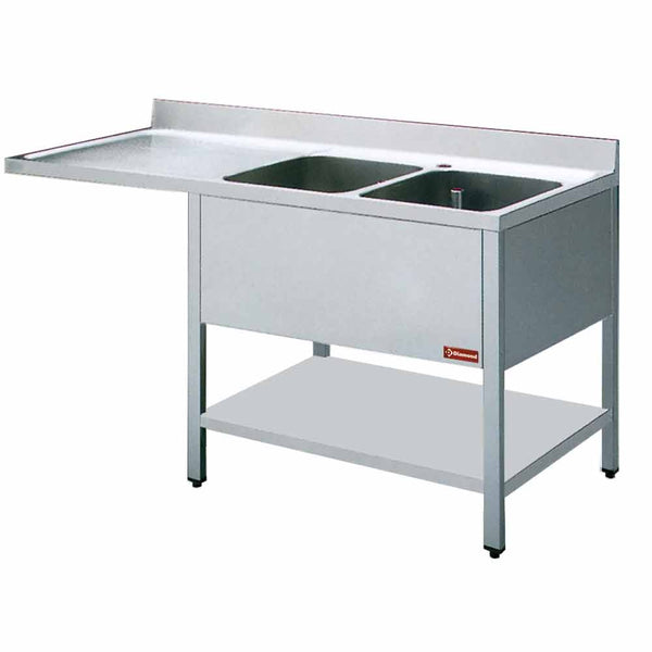 Diamond Spültisch 2 Becken und 1 Abtropffläche