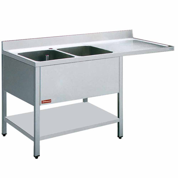 Diamond Spültisch 2 Becken und 1 Abtropffläche