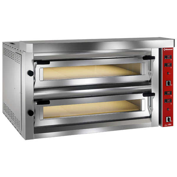 Diamond Elektro Pizzaofen, 2x 6 Pizzen 350mm - FULL Schamottstein