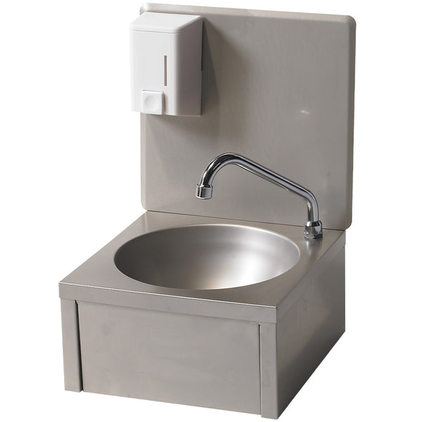 Diamond Handwaschbecken mit Seifenspender, Wandmontage 500ml